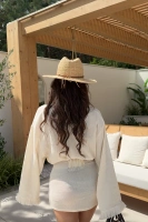 Sheila – Women's Boho Fringe Dress with Tie Detail "Colette"