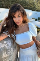 Sheila - Women's White Lace Corset Top 'Santorini'