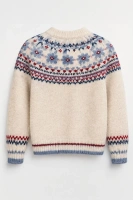 Sheila – Women’s Nordic-patterned cardigan in cream – 'Babbie'