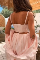 Sheila – Women's Pink Linen Bubble Skirt 'Luanna'